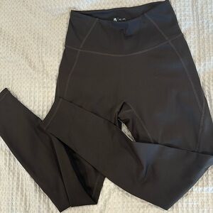 Dark brown buff bunny leggings